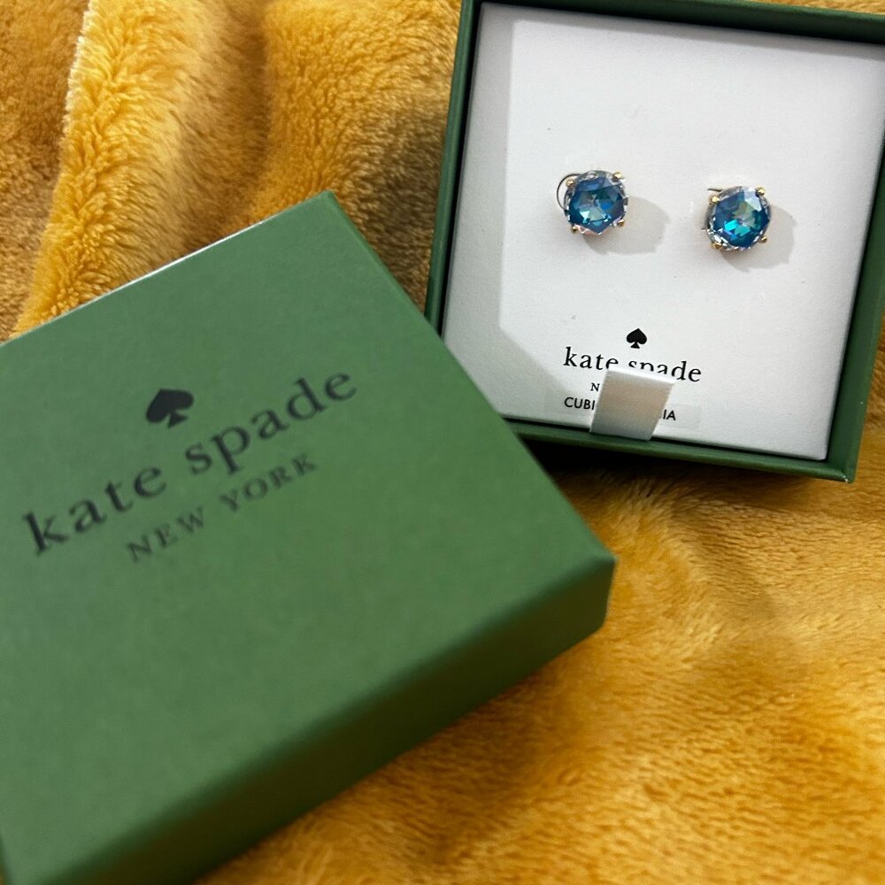 Kate Spade Bright Ideas Stud Earrings NWT Jet